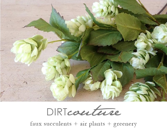 Hops Silk Flowers Beer Hops Artificial Plant Artificial Flower Faux Hops Floral Stem Fake Flower Boutonniere Floral Floral Supply