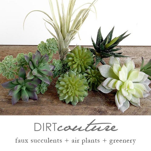 Succulent Arrangement Artificial Succulent Collection Faux Etsy