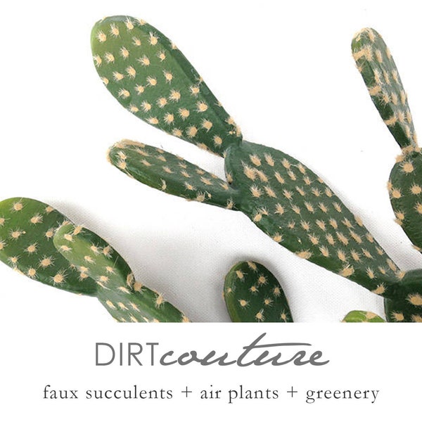 Faux cactus, Prickly Pear cactus, faux cactus, cactus decor, green cactus, indoor cactus