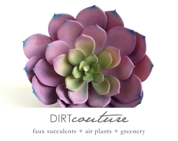 X-Grande plante succulente violette artificielle Aeonium - Etsy Canada