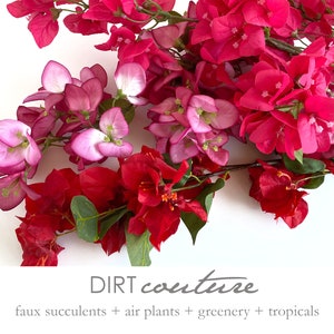 3 colors, Faux bougainvillea,  bougainvillea, tropical plant, artificial bougainvillea