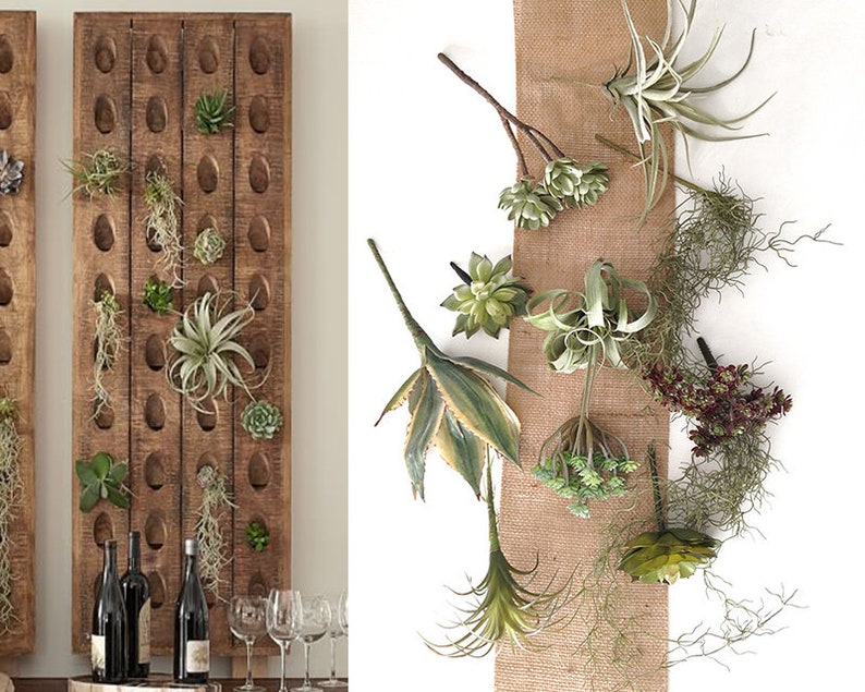 Riddling Rack Plant Collection Faux Air Plants Faux Etsy