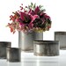 Rustic metal vase, flower vase, cache pot, bud vase, tin container, succulent planter, indoor planter, unique planter