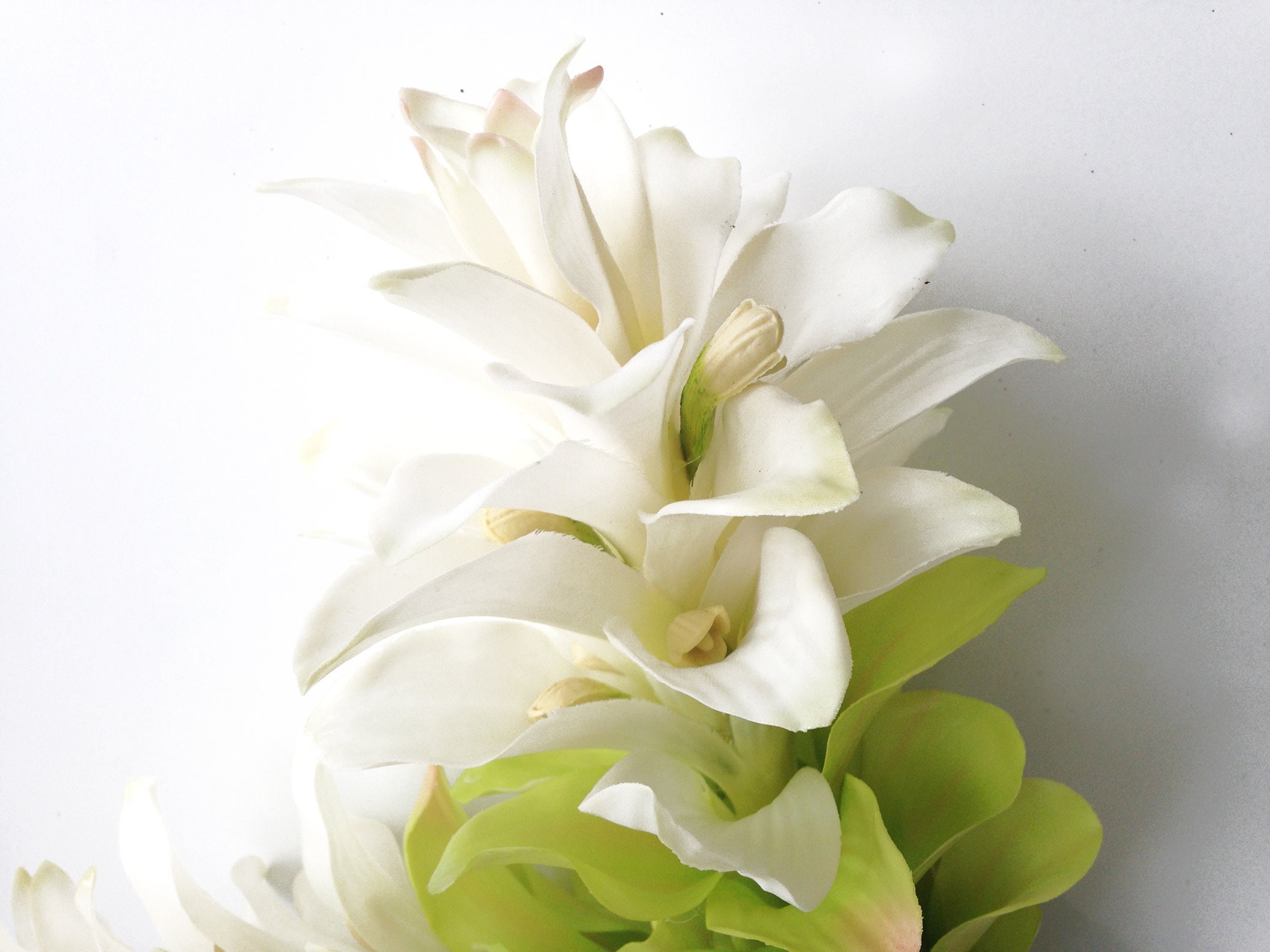 Large white ginger artificial ginger flower tropical decor Etsy