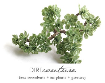 Artificial succulents, Korean succulent, artificial plants, faux succulents, sedum spray, hens and chick