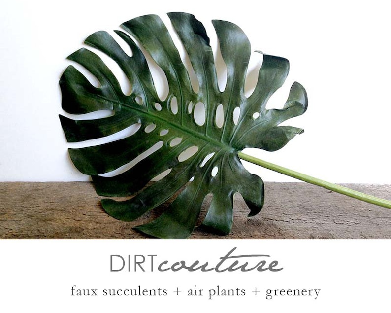 Artificial monstera