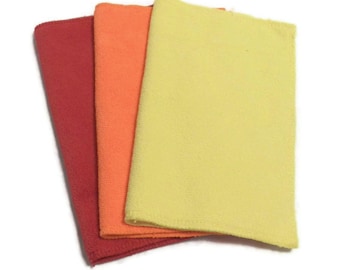 WARM Color Combo- Microfiber Reusable Pads Refill compatible with Sweeper- Set of 3 (Inv # 14014)