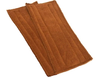 BROWN- Microfiber Reusable Pad Refill compatible with Bona or Starfiber- Set of 2- (Inv #24012)