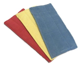 Primary Color Combo- Microfiber Reusable Pad Refill compatible with WetJet- Set of 3 (Inv #13016)