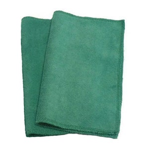 Green Microfiber Reusable Pad Refill compatible with Sweeper Set of 2 Inv 14004 image 1