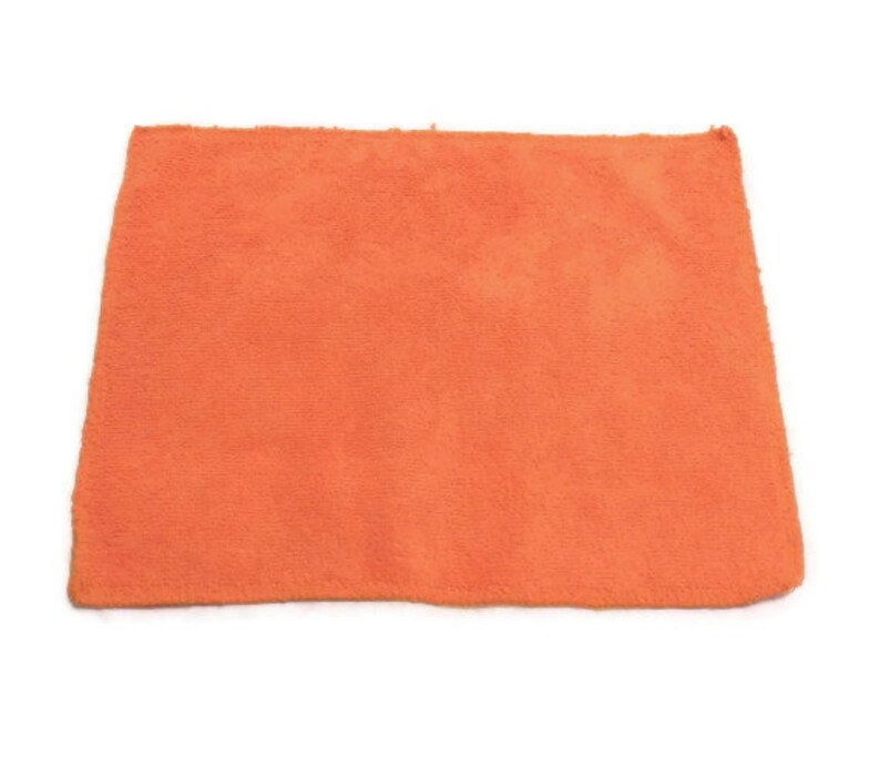 Orange Microfiber Reusable Pad Refill compatible with Sweeper Set of 2 Inv 14002 image 2