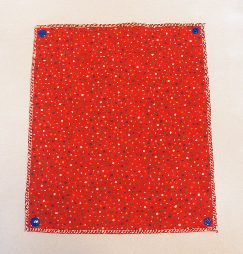 Red Dots UnPaper Towels Cleaning Cloths Eco friendly Set of 12 Inv 32015 image 3