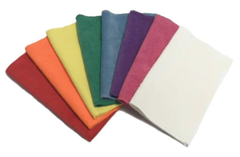 RAINBOW Color Combo Microfiber Reusable Pads Refill compatible with Sweeper Set of 8 Inv 14018 image 1