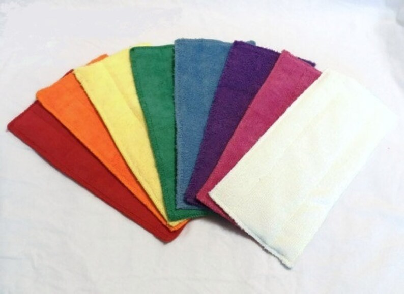 RAINBOW Color Combo Microfiber Reusable Pad Refill compatible with WetJet Set of 8 Inv 13018 image 1