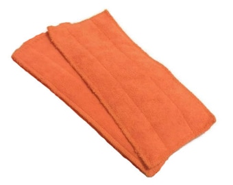 Orange- Microfiber Reusable Pad Refill  compatible with WetJet- Set of 2 (Inv #13002)