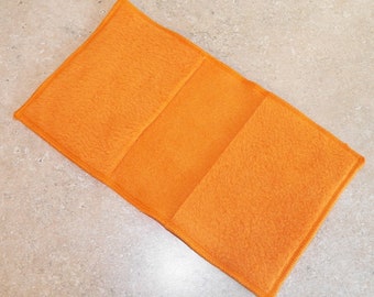 ORANGE- Fleece Reusable Pad Refill compatible with Sweeper- Set of 2 (Inv #25002)