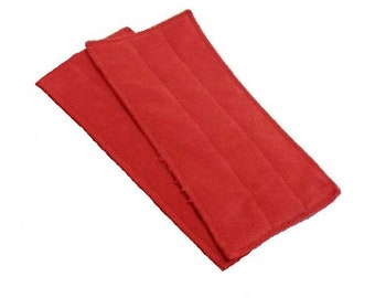 Red- Microfiber Reusable Pads Refill compatible with WetJet- Set of 2 (Inv #13001)