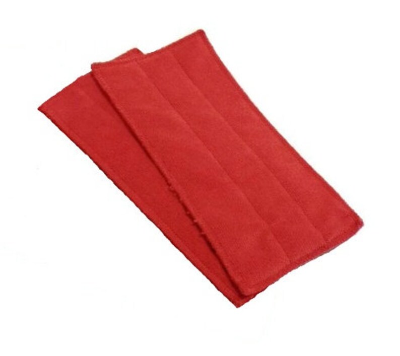 Red Microfiber Reusable Pads Refill compatible with WetJet Set of 2 Inv 13001 image 1