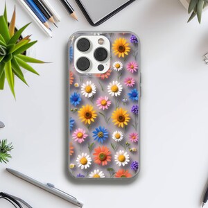 Sunflower Phone Case Phone Case Wildflower Floral cover for iPhone 16e, 14 Pro Max, iPhone 13, Samsung S25 Edge, A16,  Pixel 10, 9A