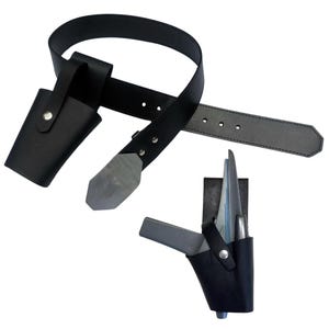 New Star wars Trek Phaser leather Holster, black jedi belt with Holster & pouch |Without Blaster