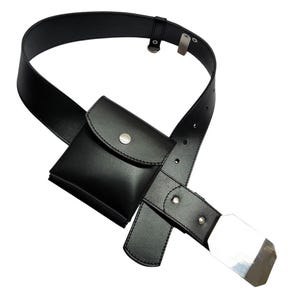 ROTJ Luke Skywalker Belt Costume Anakin Jedi Belt with Saber Clip and Pouch Real Thick Material Return of the Jedi Cosplay