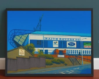 Stark's Park Art Print : Raith Rovers Football Ground Fife Poster Painting