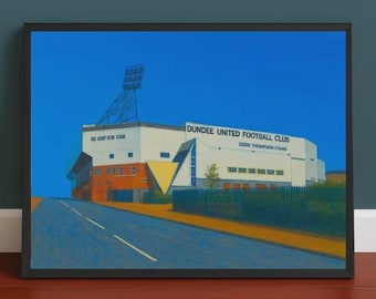 Tannadice Art Print : Dundee United Football Ground Poster Painting