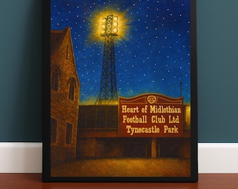 Tynecastle Park Stadium Edinburgh Art Print : Heart of Midlothian Football Club Hearts