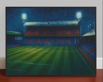 Selhurst Park Art Print : Crystal Palace Football Ground Poster Picture