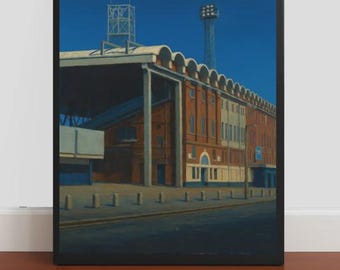 Maine Road Art Print : Manchester City Football Ground Lucky Shirt Art Picture