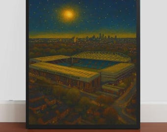 Villa Park Art Print : Aston Villa Football Ground Poster Picture