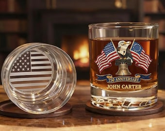 250 Years of American Freedom Eagle Whiskey Glass