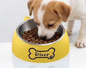 Custom Stainless Steel Pet Bowl,Dog Feeder Bowls,Food Water Bowl For Dog Cat,Puppy Gift,Dog Gift,Pet Lover Gift