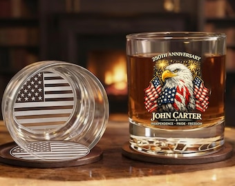 250 Years of American Freedom Eagle Whiskey Glass