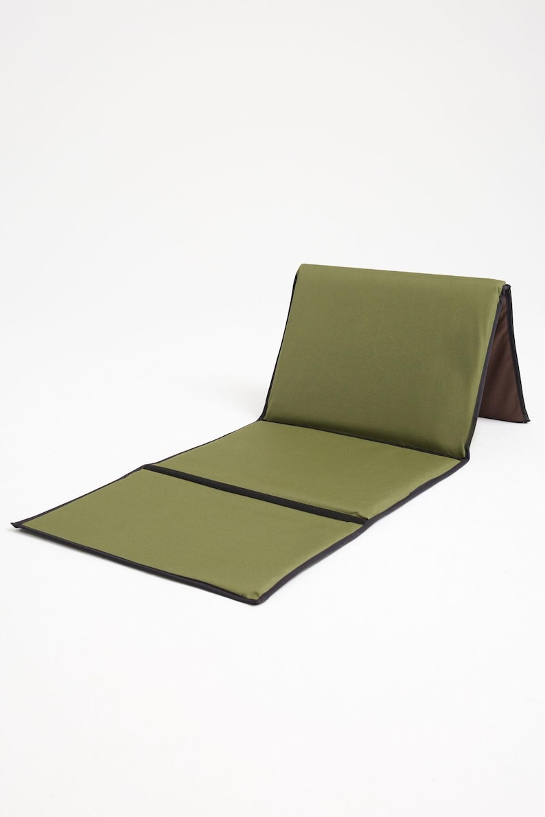 Silla de suelo plegable portátil TayaMat con respaldo - Colchoneta impermeable para camping y asiento de playa imagen 8