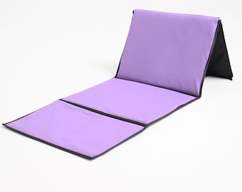 Silla de suelo plegable portátil TayaMat con respaldo - Colchoneta impermeable para camping y asiento de playa