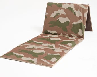 TayaMat Silla de Suelo Plegable Portátil con Respaldo - Esterilla de Camping Impermeable y Asiento de Playa