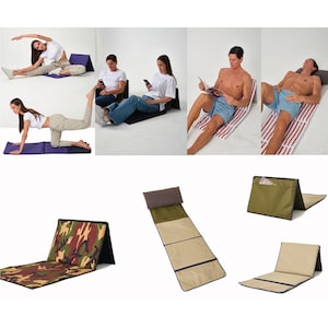 Puede incluir: Un conjunto de cuatro esteras de camping plegables en diferentes colores y patrones. Las esteras est&aacute;n hechas de una tela duradera y tienen una superficie acolchada c&oacute;moda. Son perfectas para acampar, hacer picnics o cualquier actividad al aire libre.