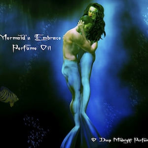 Mermaid's Embrace™ Parfümöl – Tiefseewasser, Meereslilien, Jasmin, Hibiskus, Rosa Lotus, Seemoos – Meerjungfrauenparfüm