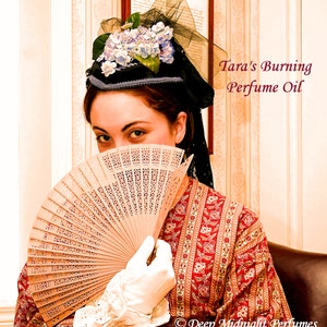 TARA&#39;S BURNING Perfume Oil - Sweet Peaches, Magnolia Blossoms, Vines, Smoky Sweet Copal - Artisan Perfume