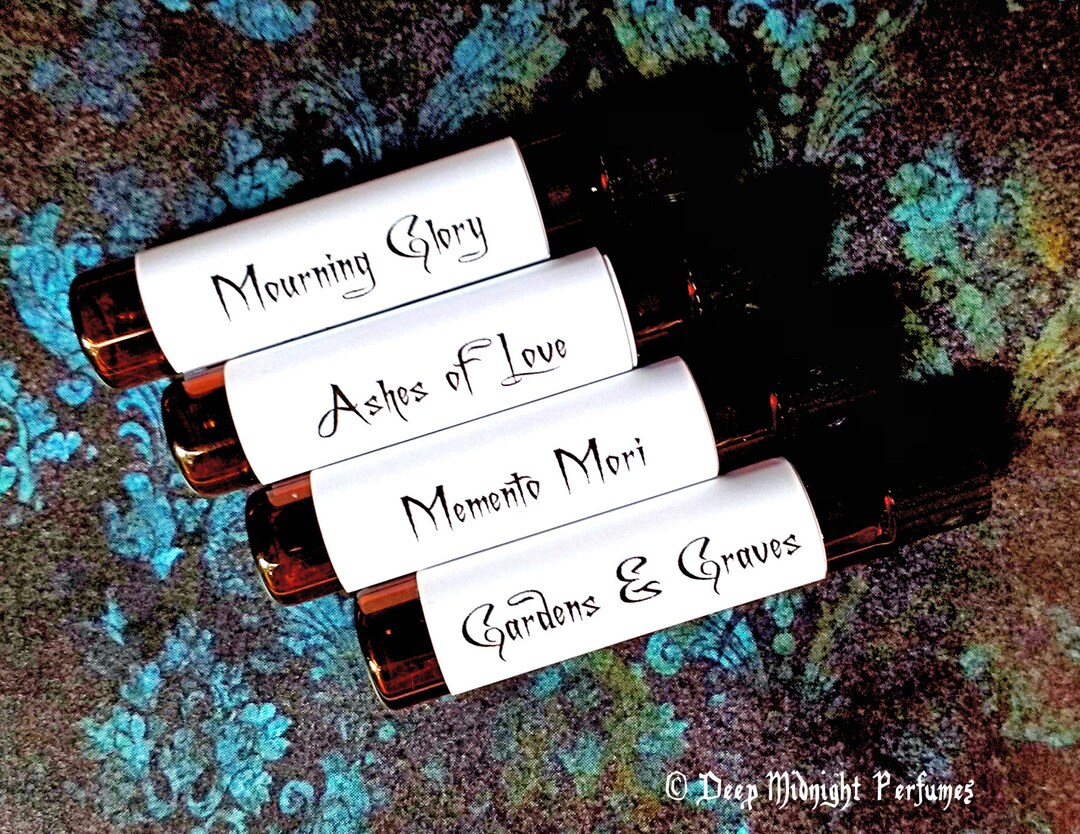 VICTORIAN MOURNING™ Perfume Sampler Set - Four Sample Vials - Deep ...