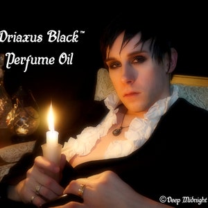 DRIAXUS BLACK™ Perfume Oil - Wood, Cherry Wood, Black Licorice, Patchouli, Wood, Pressed Linen, Vanilla - Halloween Perfume - Gothic Perfume