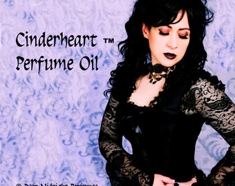 CINDERHEART™ Perfume Oil - Black Amber, Oak Wood, Black Pepper, Cardamom, Vetiver, Patchouli, Cloves, Cashmere - GOTHIC Valentine's Perfume