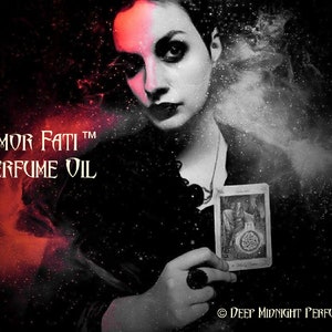 AMOR FATI™ Perfume Oil - Black Tea Leaves, Black Amber, Burnt Sugar, Shredded Coconut Bits, Cream - Halloween Perfume - Fall Perfume