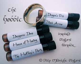 THE HOBBIT inspired PERFUME Sampler Set