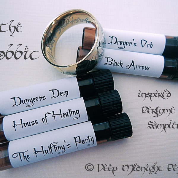 THE HOBBIT inspired PERFUME Sampler Set