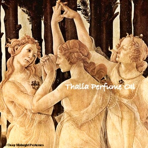 THALIA Perfume Oil - Raw Honeycomb, Peaches, Gardenia, Myrrh - Three Graces - Goddess Perfume