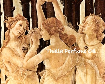 THALIA Perfume Oil - Raw Honeycomb, Peaches, Gardenia, Myrrh - Three Graces - Goddess Perfume