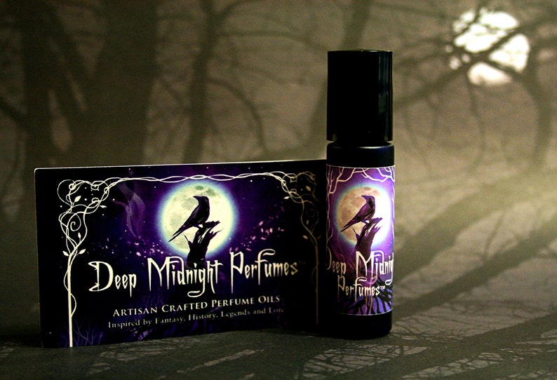 TENEBRAE™ Perfume Oil Incense, Smoke, Black Agarwood, Resins Gothic Perfume Artisan Perfume Oil image 3