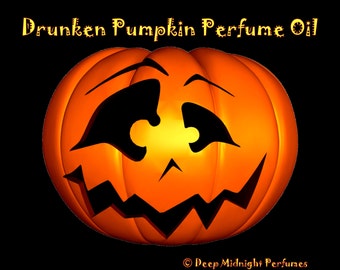 DRUNKEN PUMPKIN Perfume Oil - Pumpkin, cinnamon, clove, rum, deep dark resins, black amber, cream - Halloween Perfume - Fall Fragrance
